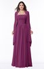 ColsBM Elyse Raspberry Traditional A-line Sleeveless Zip up Chiffon Floor Length Mother of the Bride Dresses