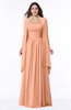 ColsBM Elyse Salmon Traditional A-line Sleeveless Zip up Chiffon Floor Length Mother of the Bride Dresses