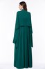 ColsBM Elyse Shaded Spruce Traditional A-line Sleeveless Zip up Chiffon Floor Length Mother of the Bride Dresses