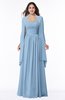 ColsBM Elyse Sky Blue Traditional A-line Sleeveless Zip up Chiffon Floor Length Mother of the Bride Dresses