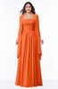 ColsBM Elyse Tangerine Traditional A-line Sleeveless Zip up Chiffon Floor Length Mother of the Bride Dresses