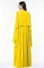 ColsBM Elyse Yellow Traditional A-line Sleeveless Zip up Chiffon Floor Length Mother of the Bride Dresses