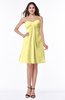 ColsBM Hattie Daffodil Romantic Strapless Sleeveless Chiffon Knee Length Plus Size Bridesmaid Dresses