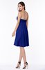 ColsBM Hattie Nautical Blue Romantic Strapless Sleeveless Chiffon Knee Length Plus Size Bridesmaid Dresses