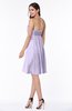 ColsBM Hattie Pastel Lilac Romantic Strapless Sleeveless Chiffon Knee Length Plus Size Bridesmaid Dresses