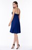 ColsBM Hattie Sodalite Blue Romantic Strapless Sleeveless Chiffon Knee Length Plus Size Bridesmaid Dresses