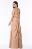 ColsBM Adelaide Almost Apricot Romantic A-line Sleeveless Zipper Ribbon Plus Size Bridesmaid Dresses