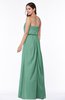 ColsBM Adelaide Beryl Green Romantic A-line Sleeveless Zipper Ribbon Plus Size Bridesmaid Dresses