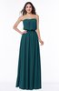 ColsBM Adelaide Blue Green Romantic A-line Sleeveless Zipper Ribbon Plus Size Bridesmaid Dresses