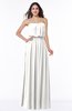 ColsBM Adelaide Cloud White Romantic A-line Sleeveless Zipper Ribbon Plus Size Bridesmaid Dresses
