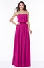 ColsBM Adelaide Hot Pink Romantic A-line Sleeveless Zipper Ribbon Plus Size Bridesmaid Dresses