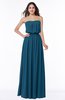 ColsBM Adelaide Moroccan Blue Romantic A-line Sleeveless Zipper Ribbon Plus Size Bridesmaid Dresses