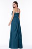 ColsBM Adelaide Moroccan Blue Romantic A-line Sleeveless Zipper Ribbon Plus Size Bridesmaid Dresses