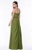 ColsBM Adelaide Olive Green Romantic A-line Sleeveless Zipper Ribbon Plus Size Bridesmaid Dresses