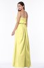 ColsBM Adelaide Pastel Yellow Romantic A-line Sleeveless Zipper Ribbon Plus Size Bridesmaid Dresses