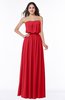 ColsBM Adelaide Red Romantic A-line Sleeveless Zipper Ribbon Plus Size Bridesmaid Dresses