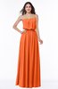 ColsBM Adelaide Tangerine Romantic A-line Sleeveless Zipper Ribbon Plus Size Bridesmaid Dresses