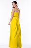 ColsBM Adelaide Yellow Romantic A-line Sleeveless Zipper Ribbon Plus Size Bridesmaid Dresses