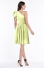ColsBM Journee Lime Green Plain A-line One Shoulder Sleeveless Chiffon Pleated Bridesmaid Dresses