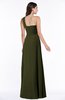 ColsBM Jennifer Beech Antique One Shoulder Sleeveless Chiffon Floor Length Ruching Plus Size Bridesmaid Dresses