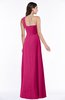 ColsBM Jennifer Beetroot Purple Antique One Shoulder Sleeveless Chiffon Floor Length Ruching Plus Size Bridesmaid Dresses