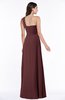 ColsBM Jennifer Burgundy Antique One Shoulder Sleeveless Chiffon Floor Length Ruching Plus Size Bridesmaid Dresses