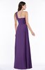 ColsBM Jennifer Dark Purple Antique One Shoulder Sleeveless Chiffon Floor Length Ruching Plus Size Bridesmaid Dresses