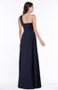 ColsBM Jennifer Dark Sapphire Antique One Shoulder Sleeveless Chiffon Floor Length Ruching Plus Size Bridesmaid Dresses