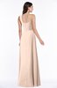 ColsBM Jennifer Fresh Salmon Antique One Shoulder Sleeveless Chiffon Floor Length Ruching Plus Size Bridesmaid Dresses