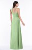 ColsBM Jennifer Gleam Antique One Shoulder Sleeveless Chiffon Floor Length Ruching Plus Size Bridesmaid Dresses