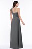 ColsBM Jennifer Grey Antique One Shoulder Sleeveless Chiffon Floor Length Ruching Plus Size Bridesmaid Dresses