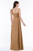 ColsBM Jennifer Light Brown Antique One Shoulder Sleeveless Chiffon Floor Length Ruching Plus Size Bridesmaid Dresses