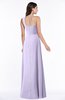 ColsBM Jennifer Light Purple Antique One Shoulder Sleeveless Chiffon Floor Length Ruching Plus Size Bridesmaid Dresses
