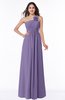 ColsBM Jennifer Lilac Antique One Shoulder Sleeveless Chiffon Floor Length Ruching Plus Size Bridesmaid Dresses