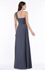 ColsBM Jennifer Nightshadow Blue Antique One Shoulder Sleeveless Chiffon Floor Length Ruching Plus Size Bridesmaid Dresses