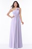 ColsBM Jennifer Pastel Lilac Antique One Shoulder Sleeveless Chiffon Floor Length Ruching Plus Size Bridesmaid Dresses