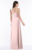 ColsBM Jennifer Pastel Pink Antique One Shoulder Sleeveless Chiffon Floor Length Ruching Plus Size Bridesmaid Dresses