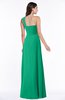 ColsBM Jennifer Pepper Green Antique One Shoulder Sleeveless Chiffon Floor Length Ruching Plus Size Bridesmaid Dresses