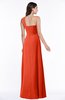 ColsBM Jennifer Persimmon Antique One Shoulder Sleeveless Chiffon Floor Length Ruching Plus Size Bridesmaid Dresses