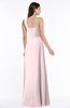 ColsBM Jennifer Petal Pink Antique One Shoulder Sleeveless Chiffon Floor Length Ruching Plus Size Bridesmaid Dresses