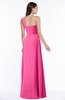 ColsBM Jennifer Rose Pink Antique One Shoulder Sleeveless Chiffon Floor Length Ruching Plus Size Bridesmaid Dresses