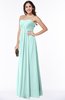 ColsBM Rebecca Blue Glass Simple A-line Sleeveless Zip up Floor Length Plus Size Bridesmaid Dresses