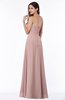 ColsBM Rebecca Blush Pink Simple A-line Sleeveless Zip up Floor Length Plus Size Bridesmaid Dresses