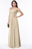 ColsBM Rebecca Champagne Simple A-line Sleeveless Zip up Floor Length Plus Size Bridesmaid Dresses