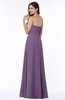 ColsBM Rebecca Chinese Violet Simple A-line Sleeveless Zip up Floor Length Plus Size Bridesmaid Dresses