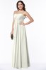 ColsBM Rebecca Cream Simple A-line Sleeveless Zip up Floor Length Plus Size Bridesmaid Dresses