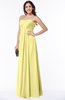 ColsBM Rebecca Daffodil Simple A-line Sleeveless Zip up Floor Length Plus Size Bridesmaid Dresses