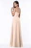 ColsBM Rebecca Fresh Salmon Simple A-line Sleeveless Zip up Floor Length Plus Size Bridesmaid Dresses