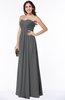 ColsBM Rebecca Grey Simple A-line Sleeveless Zip up Floor Length Plus Size Bridesmaid Dresses
