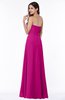 ColsBM Rebecca Hot Pink Simple A-line Sleeveless Zip up Floor Length Plus Size Bridesmaid Dresses